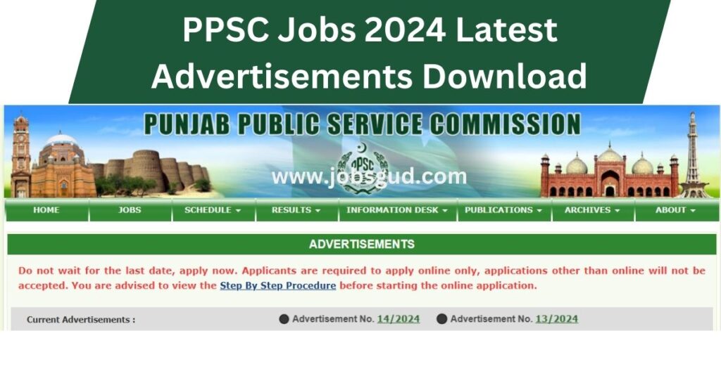 PPSC Jobs 2024 Latest Advertisements Download