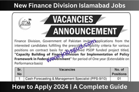 New Finance Division Islamabad Jobs Online Apply 2024